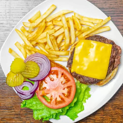 American Classic Cheeseburger.